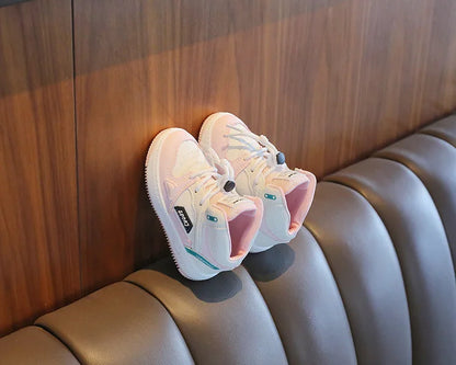 Children Tennis Shoes High-top Sports Shoes for Girls Fashion Causal Kids School Boys Basketball Shoes Breathable Soft Sneakers