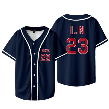 Baseball Jersey T-shirt Short Sleeve Graphic Women Men Oversized Tees