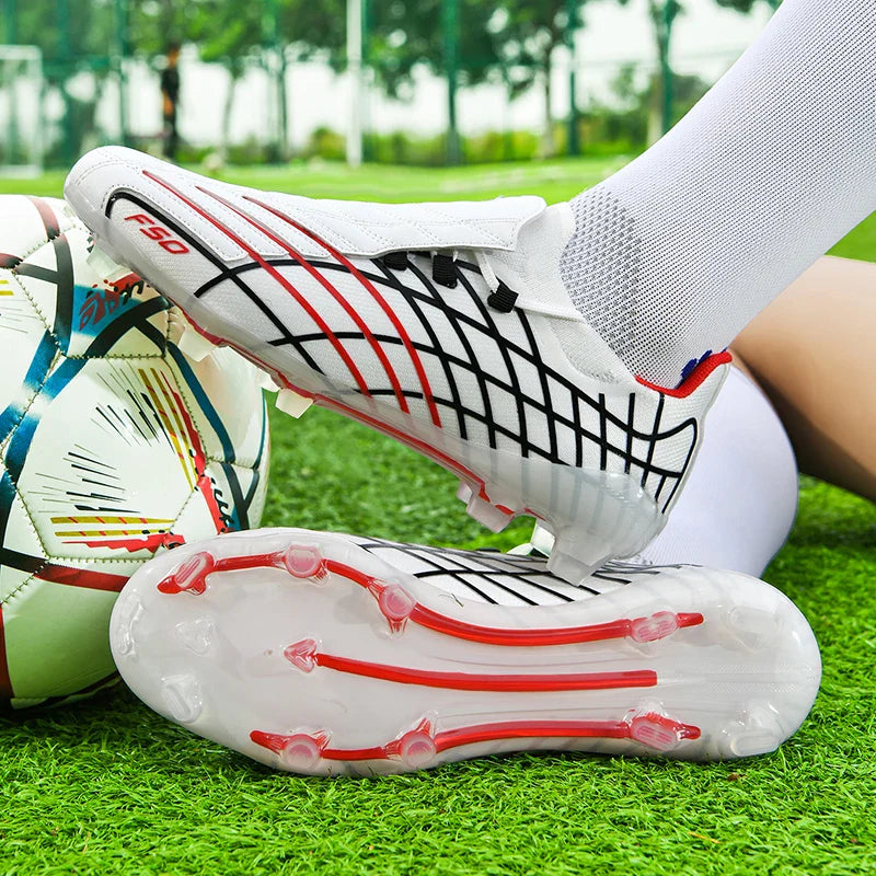 8552 High Quality Mens Soccer Shoes Training Non-Slip Turf Soccer Cleats TF/FG Football Sneakers Chuteira Campo F50