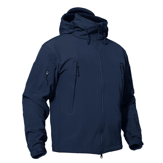 Winter Softshell Jacket Mens Windproof Fleece Lined Jacket Coat Waterproof Work Jacket Coats Outdoor Hiking Windbreaker