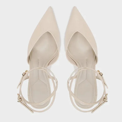2026 Summer Women Sandals Pointed Toe Thin Heels Office Elegant Shoes Ladies Fashion Sandalias De Mujer
