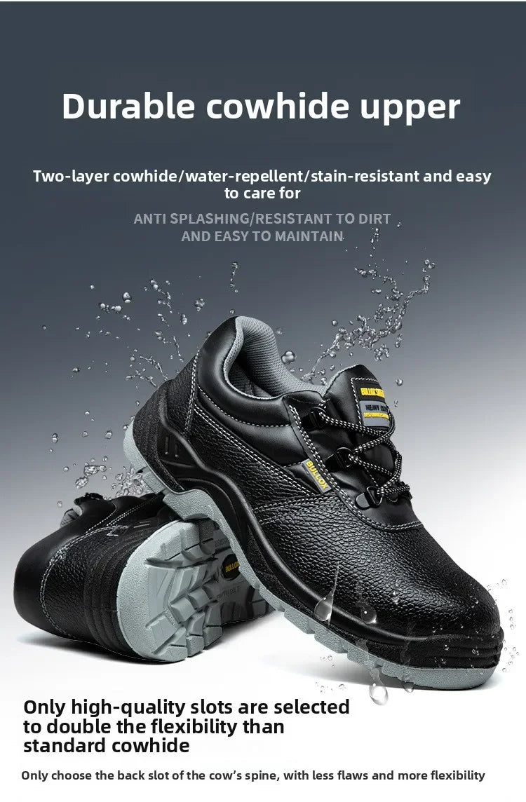 Labor Protection Shoes for Men Anti Smashing Anti Piercing Anti Odor Thick Wear-resistant ConstructionSiteSafetyShoes Work Shoes