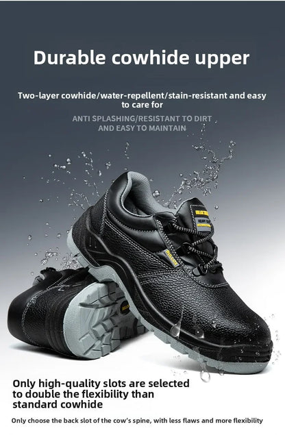 Labor Protection Shoes for Men Anti Smashing Anti Piercing Anti Odor Thick Wear-resistant ConstructionSiteSafetyShoes Work Shoes