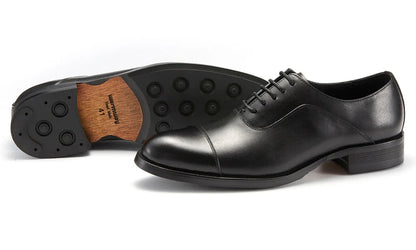 Italian Men's Genuine Leather Oxford Shoes Classic Breathable Gentleman Top Layer Cowhide Business Dress Shoes