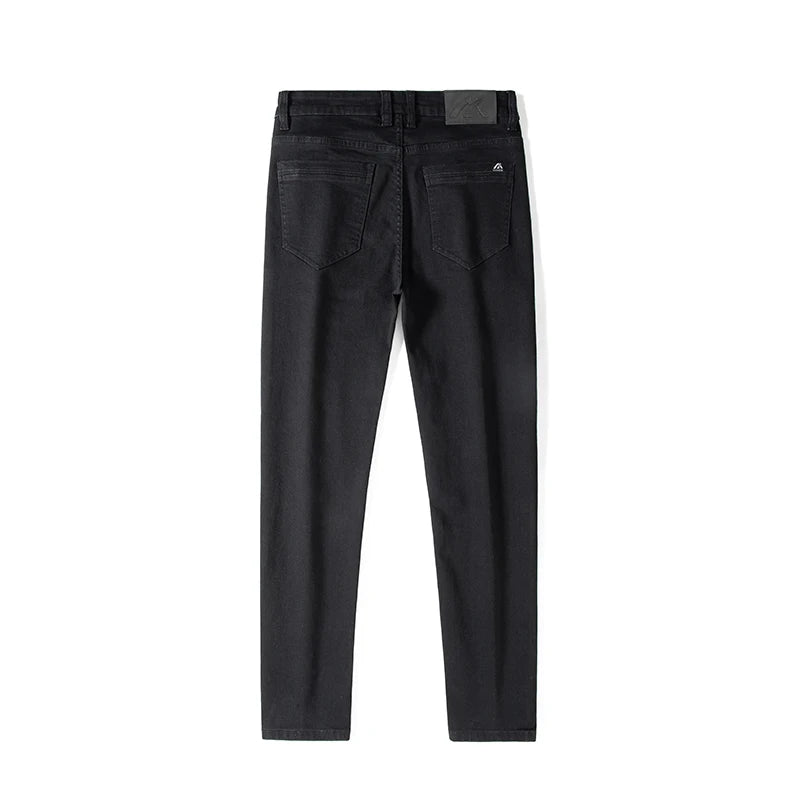 2026 Men White Jeans Fashion Casual Classic Style Slim Fit Soft Trousers Male Brand Advanced Stretch Pants
