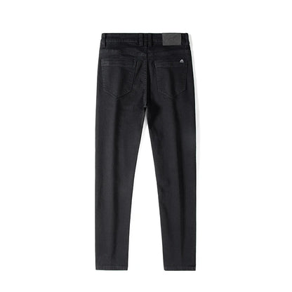 2026 Men White Jeans Fashion Casual Classic Style Slim Fit Soft Trousers Male Brand Advanced Stretch Pants