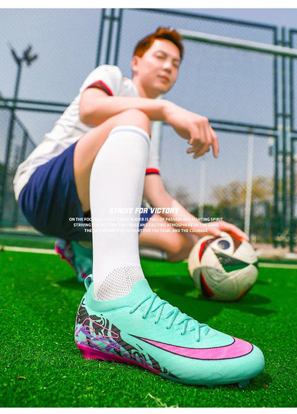 Hot Selling Soccer Shoes Society Professional Grass Training Original Football Field Boots Cleats Indoor Non Slip Futsal Sneaker