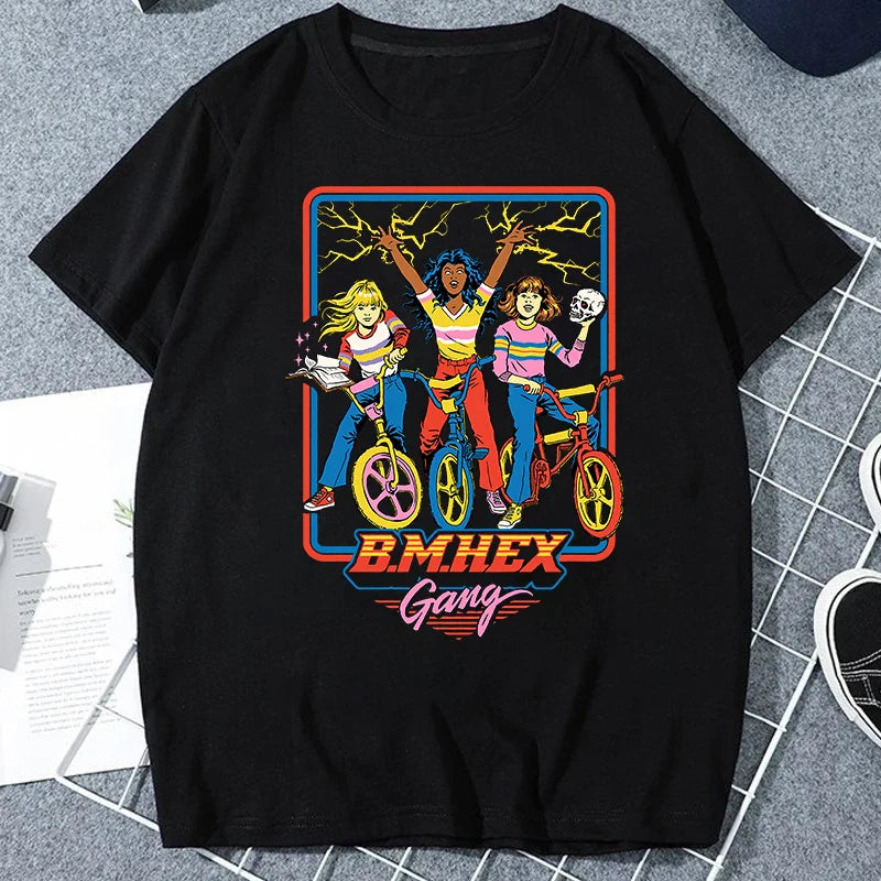 Let's Sacrifice Toby Horror Satanist Graphic Tops Unique Creative Cartoon Streetwear Unisex Scary Short-sleev Tee Ropa Hombre