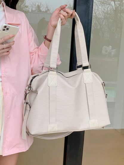Brand Luxury Designer Tote Bag For Women Lage Capacity Travel Cross Bag High Quality PU Leather Handbags Messenger Bag