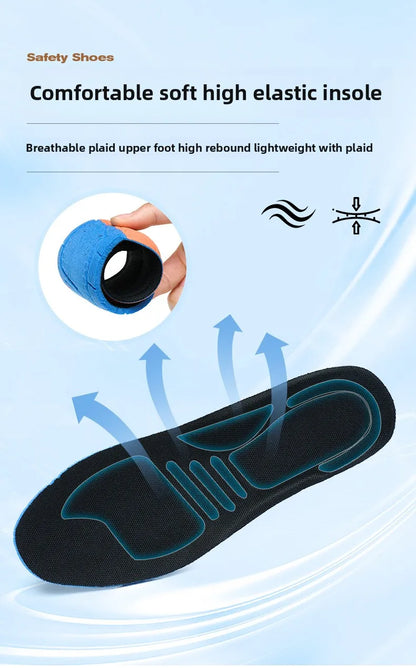 Work Safety Shoes Smash-proof and Puncture-proof Sports Safety Shoes Outdoor Mountaineering Wear-resistant Steel Boots