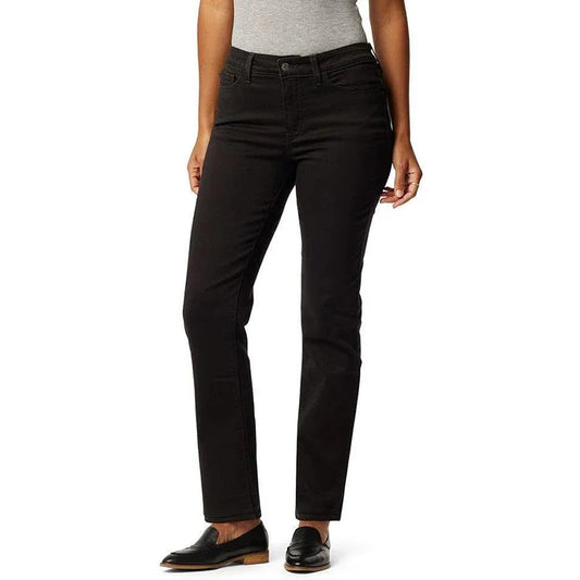 Women Korean Slim Fit Denim Trousers Female Classic Designer High Waist Pants