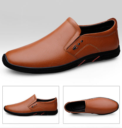 Leather Men Casual Shoes Breathable Soft Sole Office Loafers Shoes Men Designer Shoes