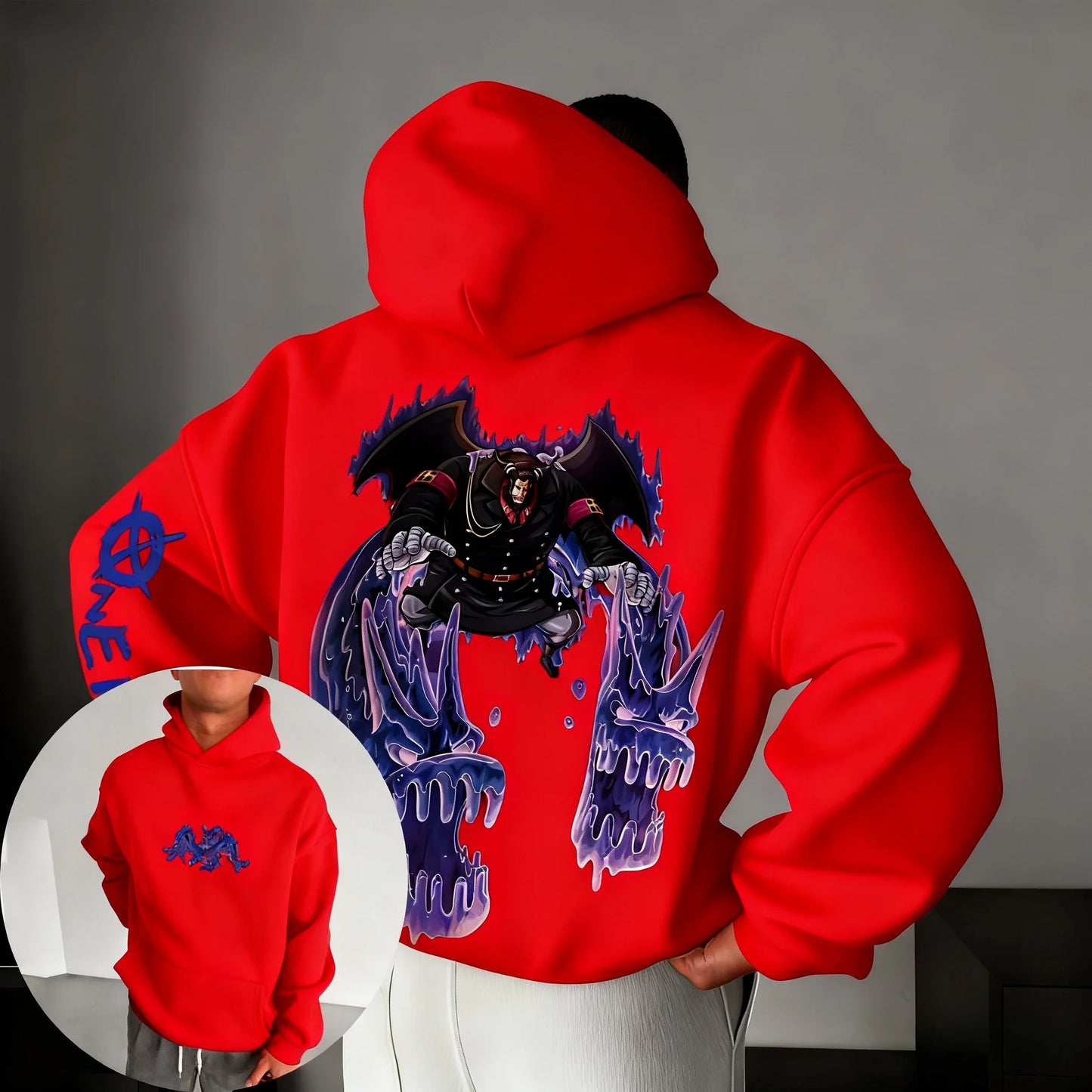 Anime Magellan Printed Hoodie Autumn/Winter New Men's and Women's Trendy Harajuku Large Loose Casual Parent Child Top