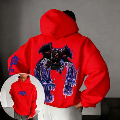 Anime Magellan Printed Hoodie Autumn/Winter New Men's and Women's Trendy Harajuku Large Loose Casual Parent Child Top
