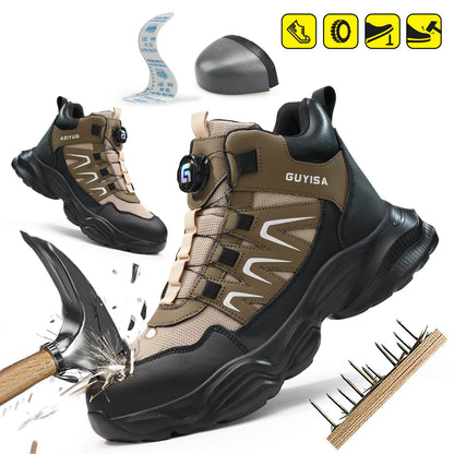 High-top men's work shoes and workwear series for all four seasons