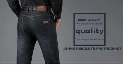 2026 Brand Best Price Comfort Straight Denim Pants Men's Jeans Business Casual Elastic Male High Quality Trousers