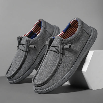 Plus Size Men's Solid Color Breathable Slip On Classic Loafer Shoes Comfy Casual Durable Lightweight Walking Shoes