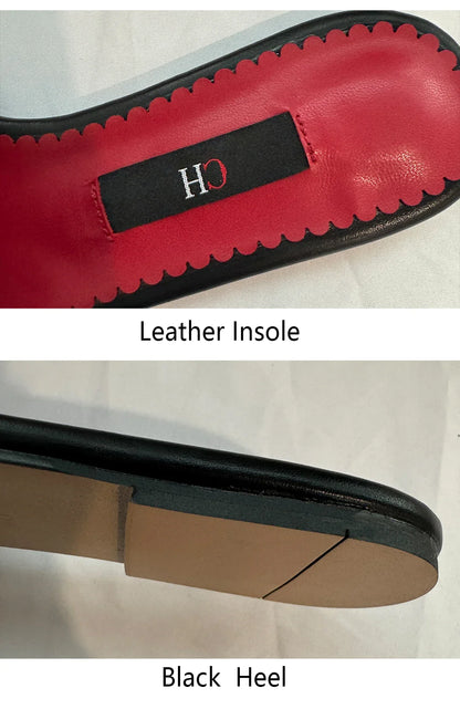 Women's Wearable Beach Slippers Flat Minimalist Letter Printed Designs Niche Women's Commute Vacation Slippers