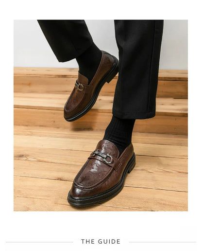 Classic Men's Dress Shoes Formal Oxford Leather Shoes For Men High Quality Casual Business Shoes Man Social Leather Loafer Male