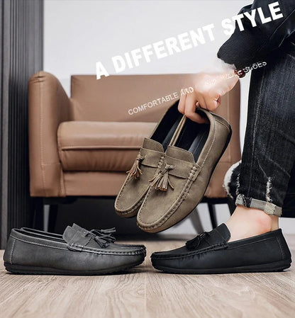 Outdoor Fashion Men's Casual Shoes Comfortable Male Loafers Non-slip Walking Sneakers Breathable Flats Driving Shoes Lazy Shoes