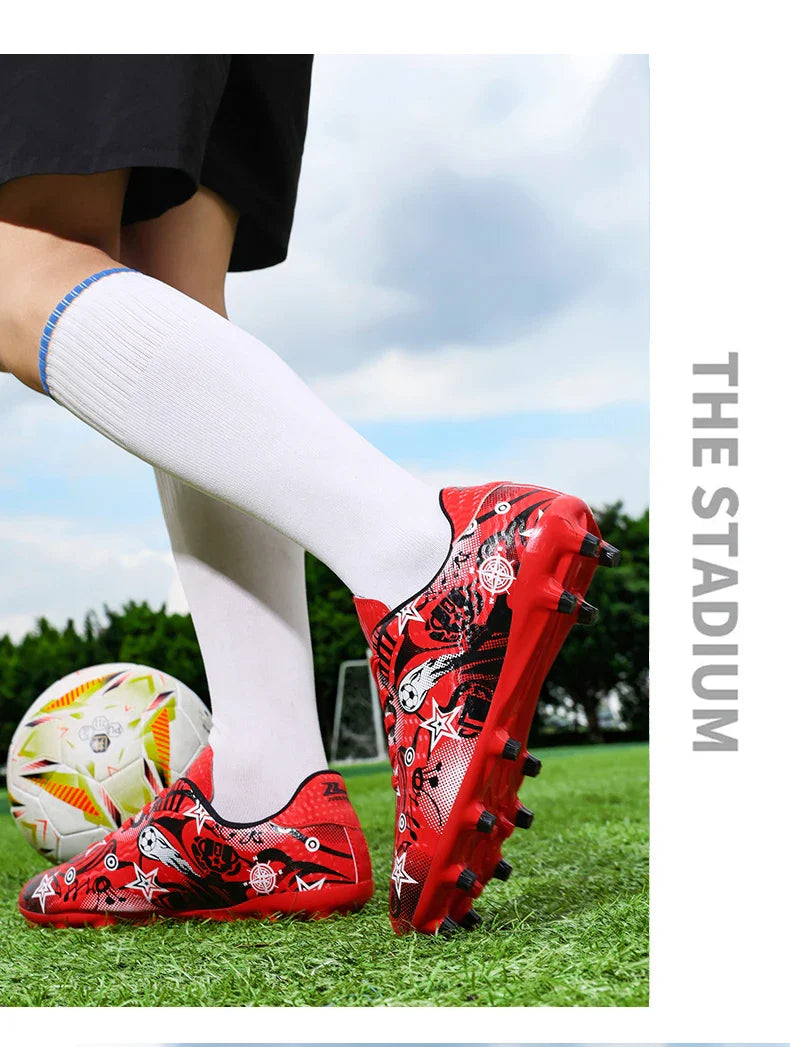 New Kids Soccer Shoes Men Original Football Shoes Indoor Professional Football Field Boots Society Cleats TF/AG Sneaker Non Slip