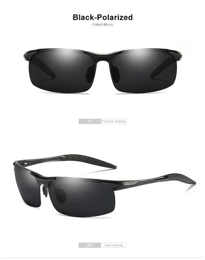 Aluminum Photochromic Sunglasses Men Polarized Day Night Driving Chameleon Glasses Anti-Glare Change Color Sun Glasses UV