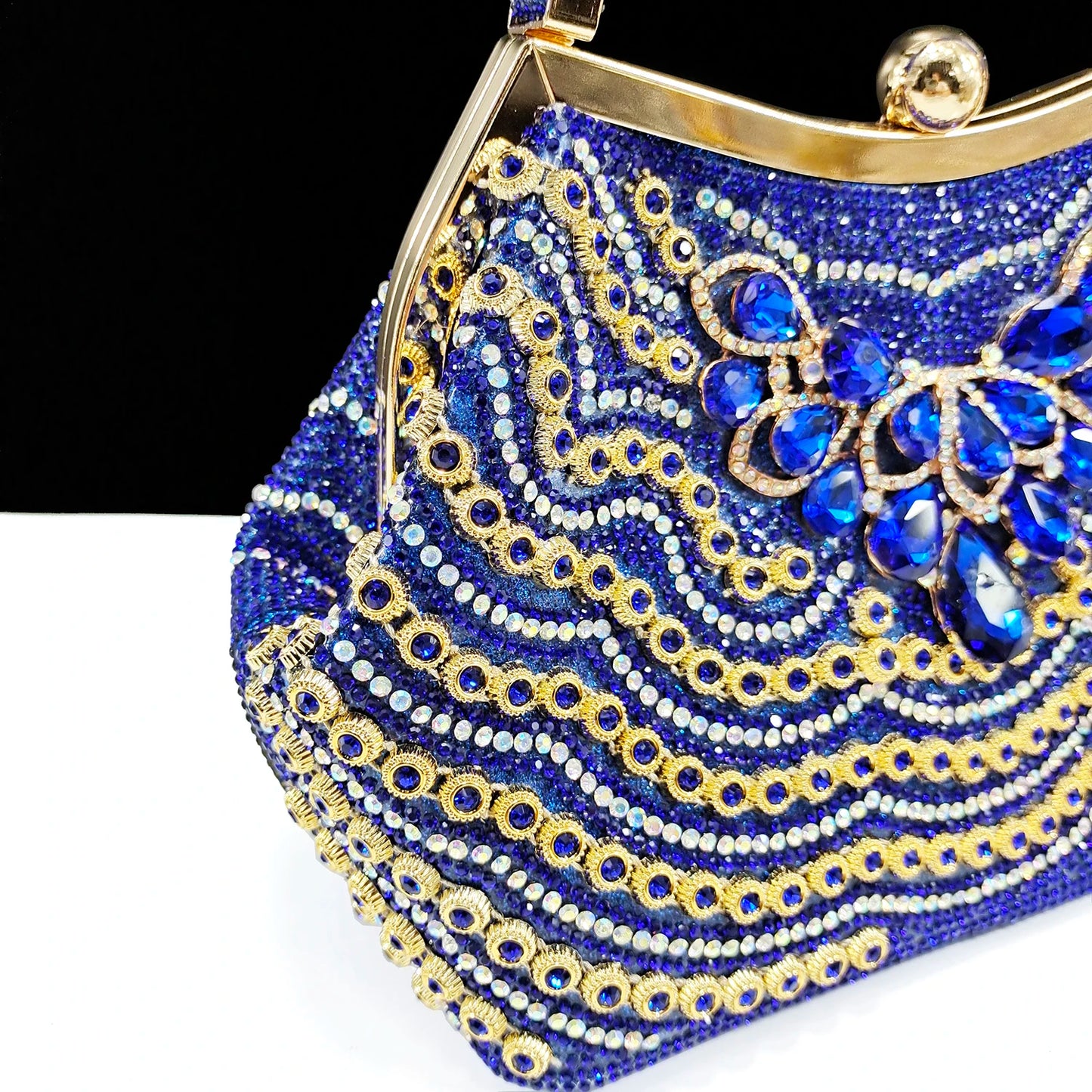 Rhinestone Big Pumps And Bag To Party INS Style Pointed-Toe Shoes And Bag Elegant High Heels for Women