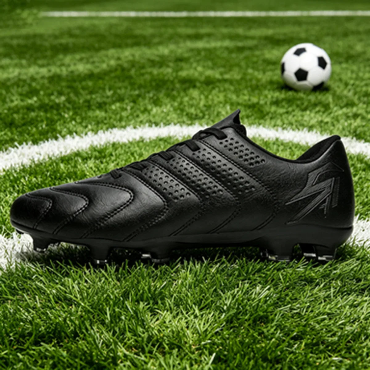 AG FG Athletic Soccer cleats PU Fabric Comfort Upper TPU Anti-slip Long Studs Sole Reliable Quality Adult Kids Training Shoes