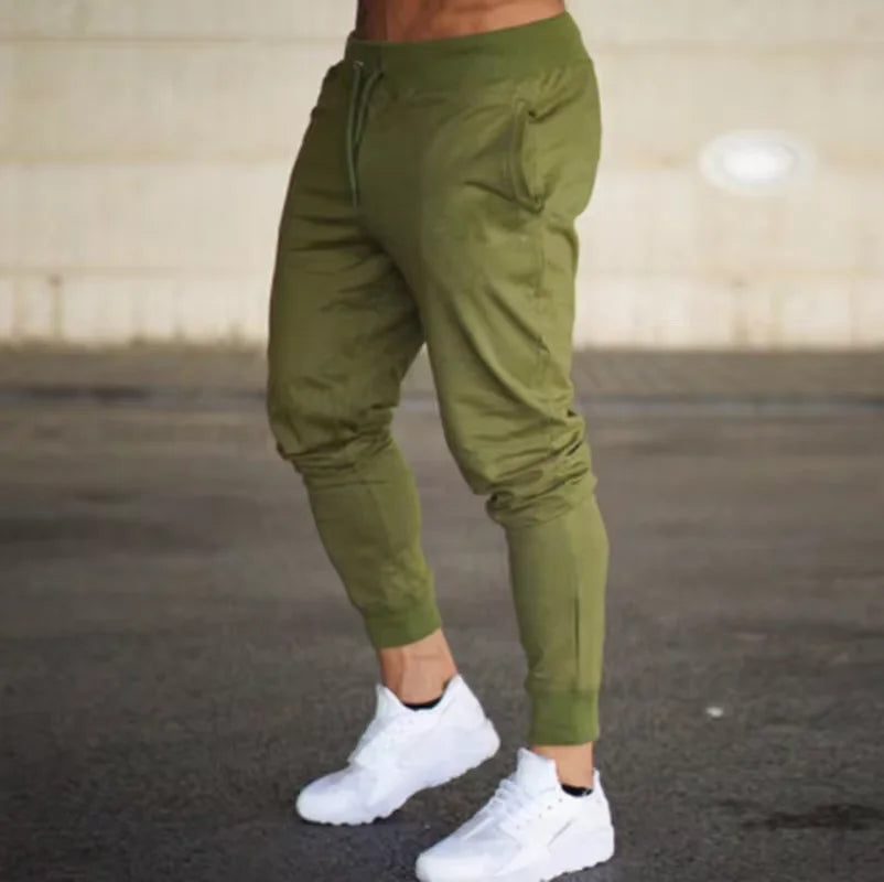 Running Pants Jogging Casual Summer Thin Elastic Sweatpants Quick Dry Ice Silk Straight Pants Sports Gym Breathable Men Trousers