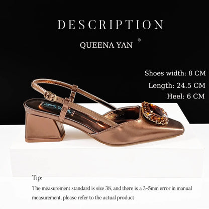 Nigerian Banquet Shoes and Bag Set Fashion Ladies Matching Shoes and Bag High Heels Wedding Party Coffee Color