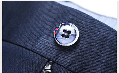 Business Formal Mens Casual Pants Autumn Winter Fashion Anti-wrinkle Straight Stretch Trousers Male Office Classic Suit Pants