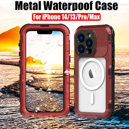 Bluetooth 30 Meter Deep Waterproof Case For iPhone 17 Air 16 15 14 13 12 Pro Max 11 Samsung Galaxy S25 S24 S23 S22 Ultra Note 20