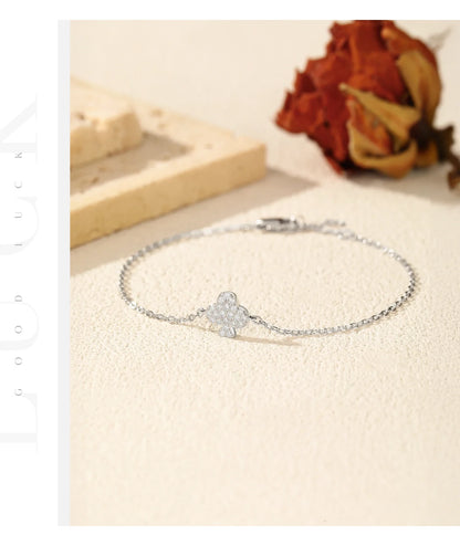 D Color Moissanite 925 Sterling Silver Simple Daily Clubs Link Chain Trendy Bracelet For Women Fine Jewelry Gifts