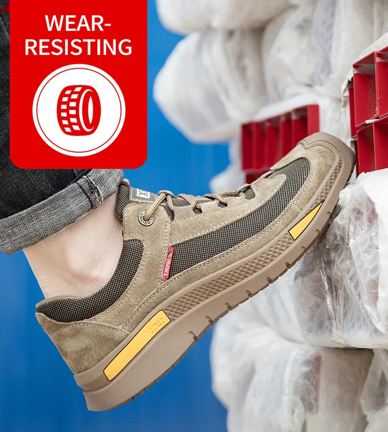 Man Safety Shoes Puncture-Proof Work Sneakers Lightweight Work Shoes Men Steel Toe Shoes Safety Boots Indestructible Shoes