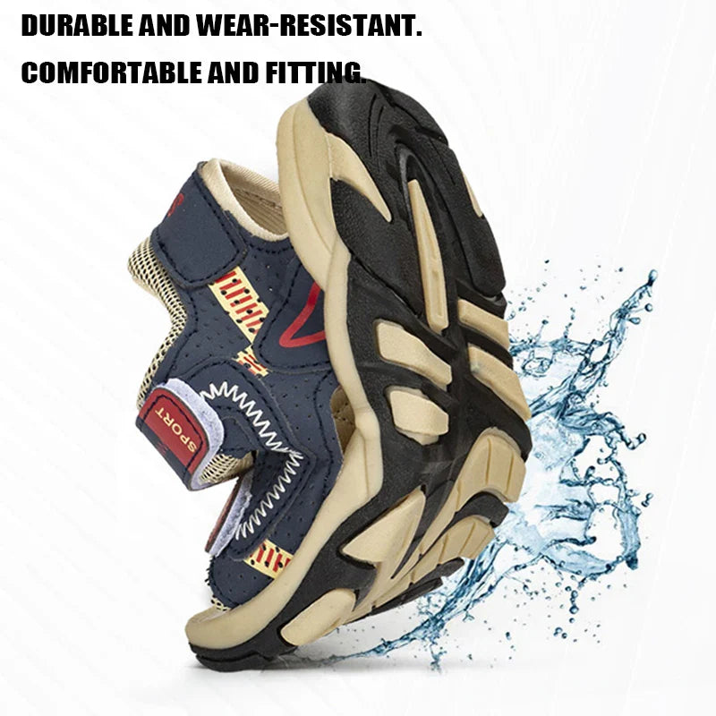Children Sport Sandals Summer for Boys Outdoor Casual Beach Shoe Comfortable Soft Sole Kids Walking Sandials Non-slip