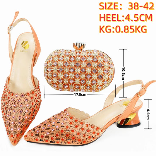 High Quality African Style Ladies Shoes And Bags Set Latest purple Italian Shoes And Bag Set For Party  HAE1-7