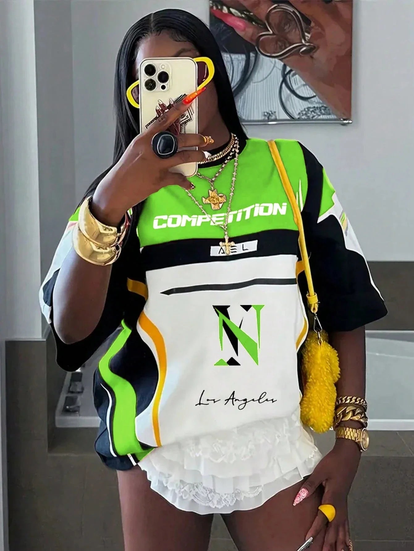 2025 New Women New Racing T-Shirt Street Y2K Hip-Hop Oversized Breathable Quick Drying Jersey Motorcycle Fashion Versatile Shirt