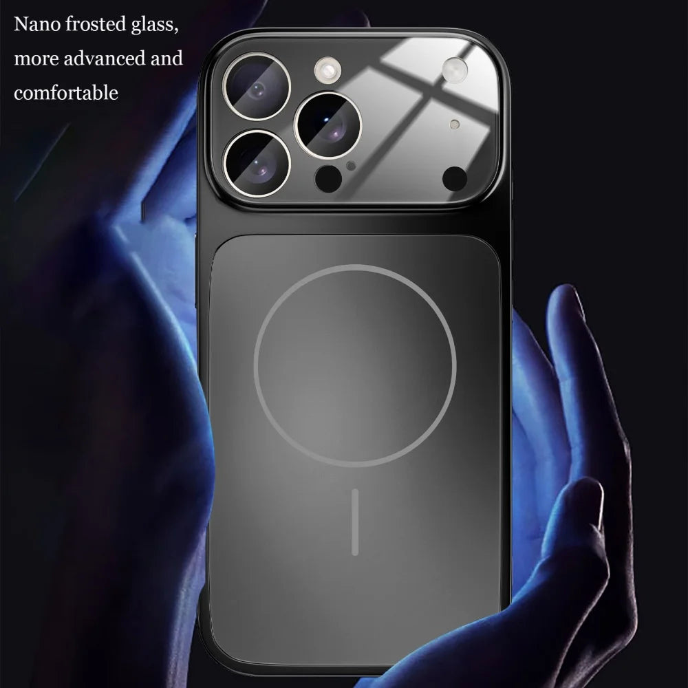 Original Glass Nano Matte Case For iPhone 17 Air 16 15 14 13 Pro Max 17Pro