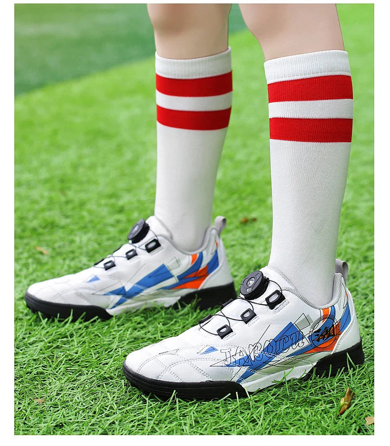 Children's Soccer Shoes Kids Sneakers Non-slip Boys Girls Football Boots Outdoor Ultralight Soccer Trainers Leather Futsal Shoes