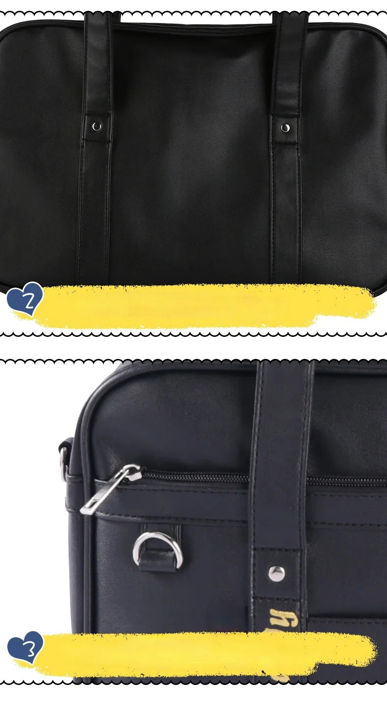 Briefcase high Students Bag Schoolbags Shoulder Bags14-16inch Laptop Bag's Messenger Bags Office HandbagPU Leather tote bag