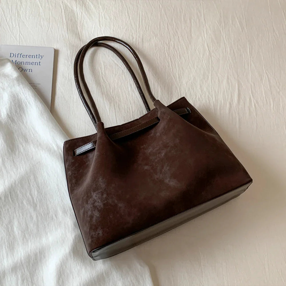 Retro Underarm Bag for Women, New Trendy Fashion, Casual Commuter Tote Bag, Large Capacity Shoulder Bag