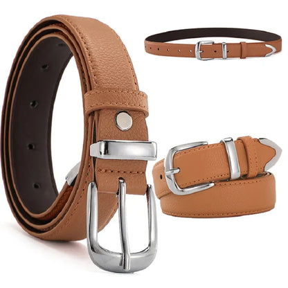 Women Leather Belts High Quality Fashion Best Matching Dress Jeans Belts for Lady Women's Dress Luxury Designer Brand LB2146