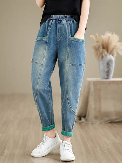 Vintage Loose Summer Thin Denim Jeans