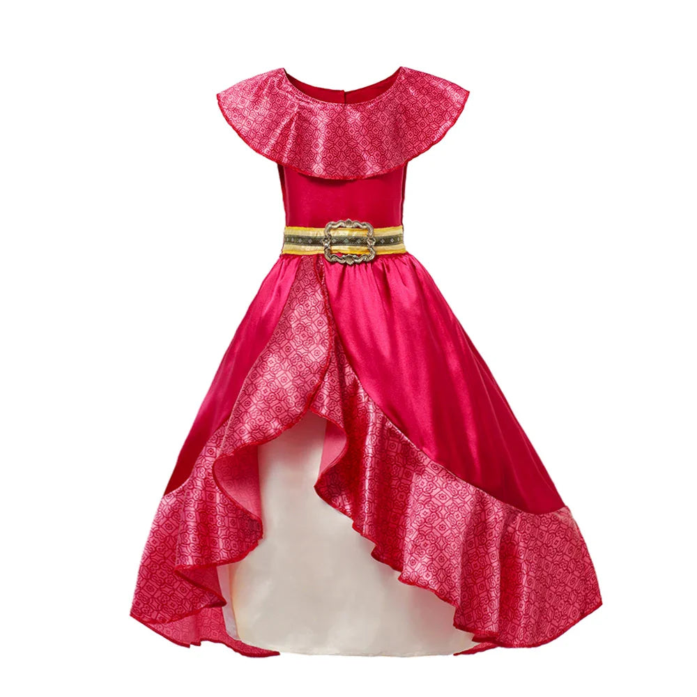 Kids Cosplay Clothing Girls Princess Elena Costume Halloween Carnival Role Playing Child Girl Birthday Party Outfits 2-10Y Dress
