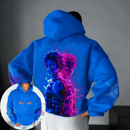 Demon Slayer Anime Co Branded Hoodie 2026 Autumn/Winter Men's  Sports Casual Japanese Harajuku Parent Child Sweater Top