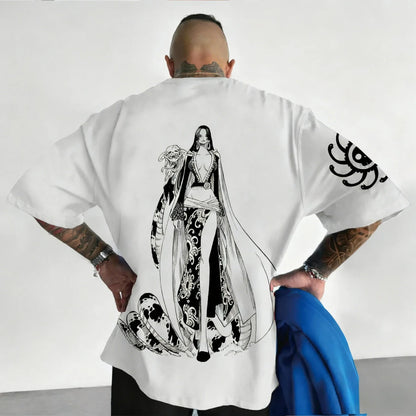 Printed T-shirt 2026 Men's and Women's Summer New Harajuku Large Loose Casual Parent-child Top