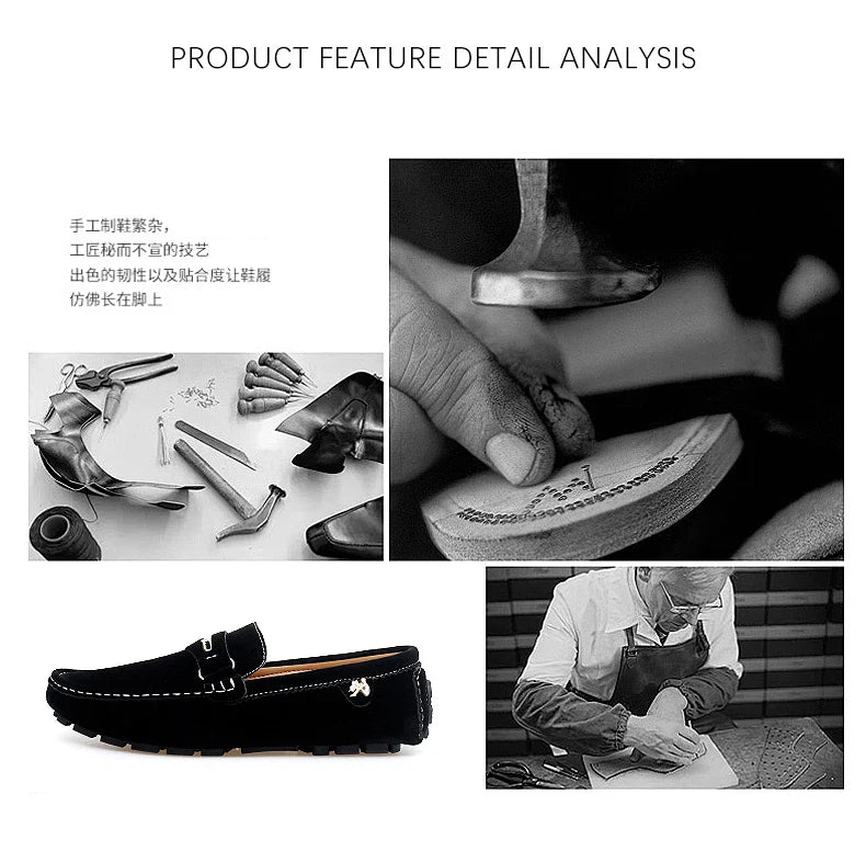 48 Extra Large Size Frosted Couple Style Halloween Gift 2025 Autumn New Beanie Shoes British Style Slip-On Lazy Men's Shoes Driving Lightweight Non-Slip Casual Leather Shoes