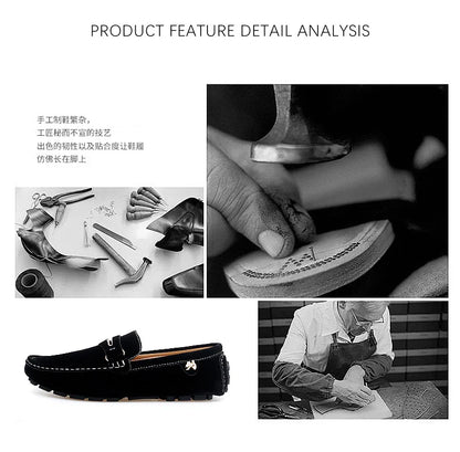 48 Extra Large Size Frosted Couple Style Halloween Gift 2025 Autumn New Beanie Shoes British Style Slip-On Lazy Men's Shoes Driving Lightweight Non-Slip Casual Leather Shoes