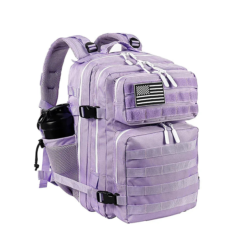 35L Tactical Backpack Small Athlete Gym Bag for Men/Women Qutdoor Travel Hiking Molle Rucksack with Bottle Holder