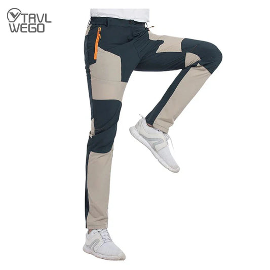 Men's Hiking Pants Summer ultra-thin, Breathable and cool Quick Dry Lightweight Cargo Work Golf Travel Pants with Zipper Pocket